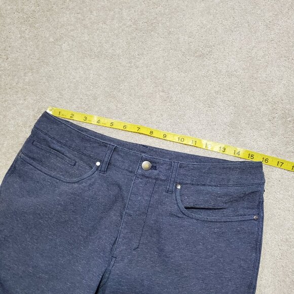 LULULEMON ABC Pants Skinny Leg *Tech Canvas Heathered Deep Navy Men's 30 x 31" - Picture 12 of 14